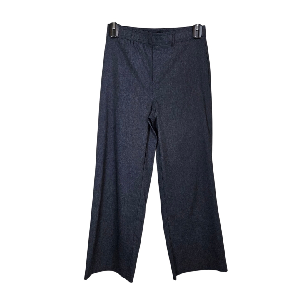 Nicole Miller Navy Wide Leg Trousers Size Small Inseam 25" Rise 11" Waist 30"